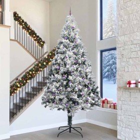 Árbol de Navidad Artificial Preiluminado con Juego de Bolas