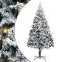 Árbol de Navidad Artificial Preiluminado con Juego de Bolas