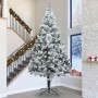 Árbol de Navidad artificial iluminado con set de bolas Verde