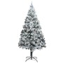Árbol de Navidad artificial iluminado con set de bolas Verde