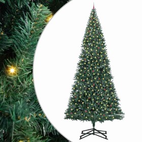Árbol de Navidad Artificial Pre-iluminado con Juego de Bolas