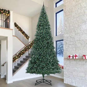 Árbol de Navidad Artificial Pre-iluminado con Juego de Bolas
