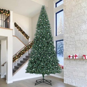 Árbol de Navidad Artificial Pre-iluminado con Juego de Bolas