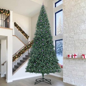Árbol de Navidad Artificial Pre-iluminado con Juego de Bolas