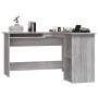 Eckschreibtisch aus grauem Sperrholz, 120 x 140 x 75 cm von vidaXL, Schreibtische - Ref: Foro24-815385, Preis: 105,81 €, Raba...