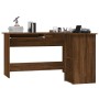 Eckschreibtisch aus braunem Sperrholz 120x140x75 cm von vidaXL, Schreibtische - Ref: Foro24-815386, Preis: 113,11 €, Rabatt: %