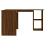 Eckschreibtisch aus braunem Sperrholz 120x140x75 cm von vidaXL, Schreibtische - Ref: Foro24-815386, Preis: 110,90 €, Rabatt: %