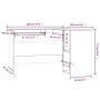 Eckschreibtisch aus braunem Sperrholz 120x140x75 cm von vidaXL, Schreibtische - Ref: Foro24-815386, Preis: 110,90 €, Rabatt: %