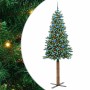 Árbol de Navidad Delgado con 300 LED con soporte Verde 210 cm en Arboles de navidad | Comprar online en Foro24