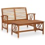 Gartenmöbel-Set 2-teilig aus massivem Akazienholz von vidaXL, Gartensets - Ref: Foro24-310272, Preis: 171,26 €, Rabatt: %