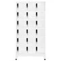 Taquilla de acero blanco 90x40x180 cm de vidaXL, Taquillas y armarios de almacenamiento - Ref: Foro24-339828, Precio: 378,04 ...