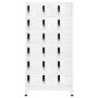 Weißer Stahlspind 90x40x180 cm von vidaXL, Schließfächer und Lagerschränke - Ref: Foro24-339828, Preis: 385,24 €, Rabatt: %