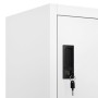White steel locker 90x40x180 cm by vidaXL, Lockers and storage cabinets - Ref: Foro24-339828, Price: 385,02 €, Discount: %