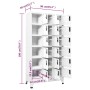 Weißer Stahlspind 90x40x180 cm von vidaXL, Schließfächer und Lagerschränke - Ref: Foro24-339828, Preis: 385,24 €, Rabatt: %