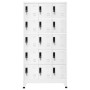 Taquilla de acero blanco 90x40x180 cm de vidaXL, Taquillas y armarios de almacenamiento - Ref: Foro24-339820, Precio: 327,49 ...