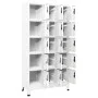Weißer Stahlspind 90x40x180 cm von vidaXL, Schließfächer und Lagerschränke - Ref: Foro24-339820, Preis: 323,13 €, Rabatt: %