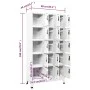 Weißer Stahlspind 90x40x180 cm von vidaXL, Schließfächer und Lagerschränke - Ref: Foro24-339820, Preis: 323,13 €, Rabatt: %