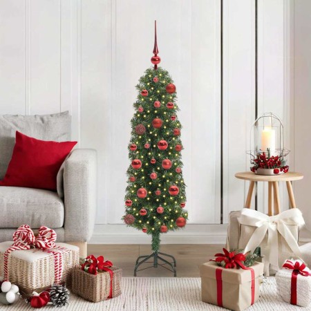 Árbol de Navidad artificial Verde 120 cm PVC, Acero y Plástico