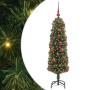 Árbol de Navidad artificial Verde 120 cm PVC, Acero y Plástico