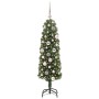 Árbol de Navidad artificial Verde 120 cm PVC, Acero y Plástico
