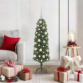Árbol de Navidad artificial Verde 120 cm PVC, Acero y Plástico