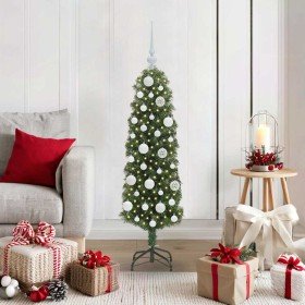 Árbol de Navidad artificial Verde 120 cm PVC, Acero y Plástico
