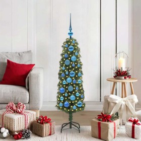 Árbol de Navidad artificial Verde 120 cm PVC, Acero y Plástico