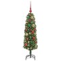 Árbol de Navidad artificial Verde 120 cm PVC, Acero y Plástico