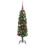 Árbol de Navidad artificial Verde 120 cm PVC, Acero y Plástico