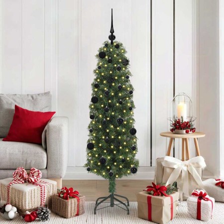 Árbol de Navidad artificial Verde 150 cm PVC, Acero y Plástico