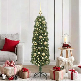 Árbol de Navidad artificial Verde 150 cm PVC, Acero y Plástico