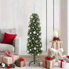 Árbol de Navidad artificial Verde 150 cm PVC, Acero y Plástico