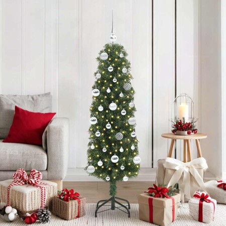 Árbol de Navidad artificial Verde 150 cm PVC, Acero y Plástico