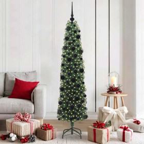 Árbol de Navidad artificial Verde 180 cm PVC, Acero y Plástico