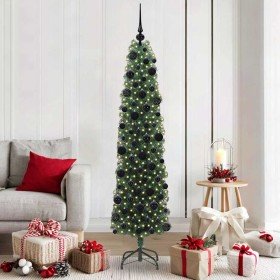Árbol de Navidad artificial Verde 180 cm PVC, Acero y Plástico