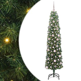 Árbol de Navidad artificial Verde 180 cm PVC, Acero y Plástico