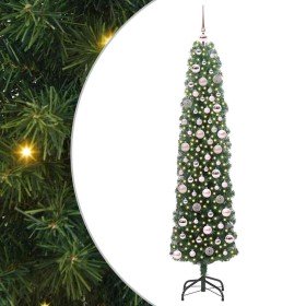 Árbol de Navidad artificial Verde 180 cm PVC, Acero y Plástico