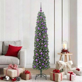 Árbol de Navidad artificial Verde 180 cm PVC, Acero y Plástico