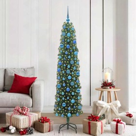 Árbol de Navidad artificial Verde 180 cm PVC, Acero y Plástico