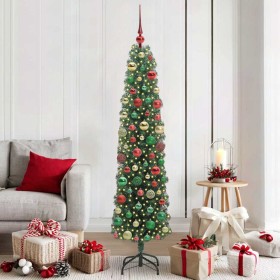 Árbol de Navidad artificial Verde 180 cm PVC, Acero y Plástico
