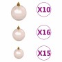 Árbol de Navidad artificial Verde 210 cm PVC, Acero y Plástico