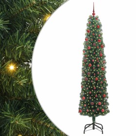 Árbol de Navidad artificial Verde 210 cm PVC, Acero y Plástico