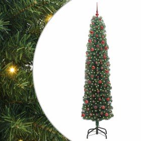 Árbol de Navidad artificial Verde 210 cm PVC, Acero y Plástico