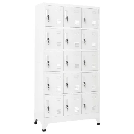 Light gray steel locker 90x40x180 cm by vidaXL, Lockers and storage cabinets - Ref: Foro24-339821, Price: 322,03 €, Discount: %