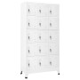 Hellgrauer Stahlspind 90x40x180 cm von vidaXL, Schließfächer und Lagerschränke - Ref: Foro24-339821, Preis: 311,10 €, Rabatt: %