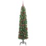 Árbol de Navidad artificial Verde 210 cm PVC, Acero y Plástico