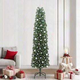 Árbol de Navidad artificial Verde 240 cm PVC, Acero y Plástico
