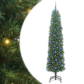 Árbol de Navidad artificial Verde 240 cm PVC, Acero y Plástico