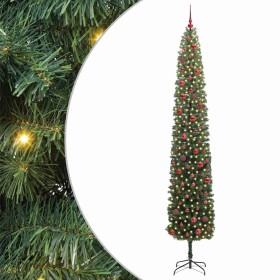 Árbol de Navidad artificial Verde 270 cm PVC, Acero y Plástico