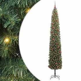 Árbol de Navidad artificial Verde 270 cm PVC, Acero y Plástico